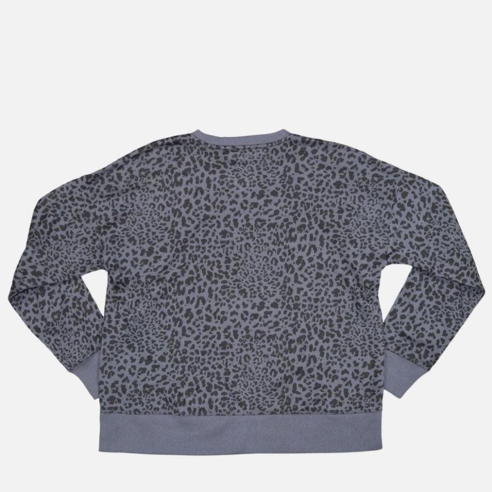 Ideology Gray And Black Animal Print Sweatshirt